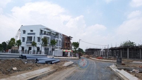 Khu đô thị Thành Đô, quận Ô Môn đang trong giai đoạn xây dựng.