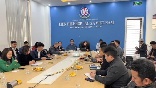 Ban lãnh đạo Liên hiệp HTX Việt Nam cùng các đơn vị thành viên liên kết họp tổng kết hoạt động và triển khai phương hướng năm 2023