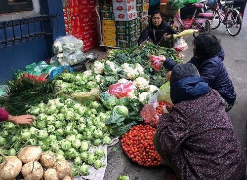 Thị trường hàng hóa mùng 6 Tết Quý Mão: Chợ dân sinh sôi động