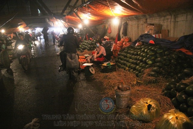 Chợ Long Biên hoạt động cả ngày, nhưng sôi động nhất là từ 21h đêm đến 5h sáng ngày hôm sau