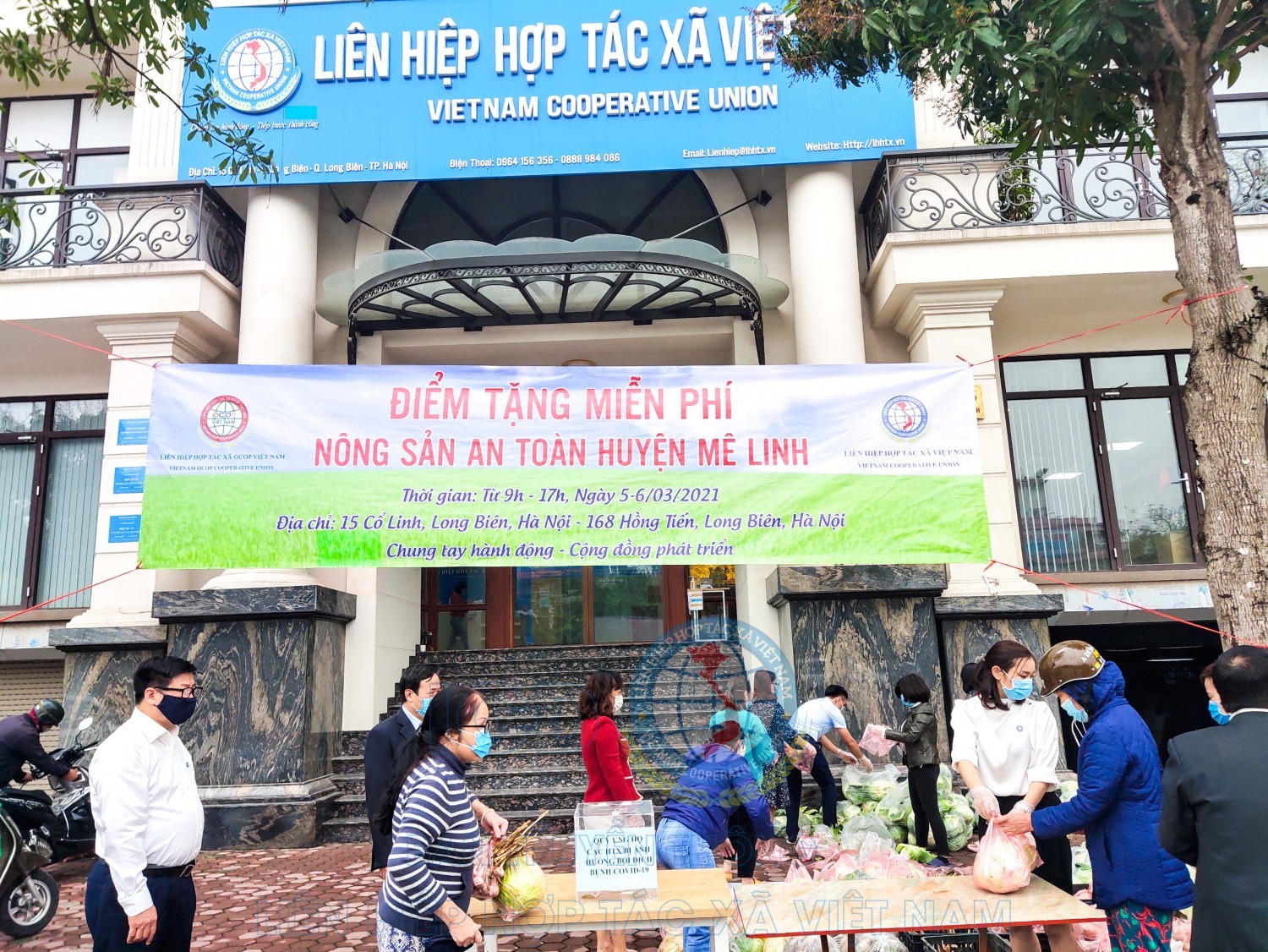 Tặng miễn phí nông sản an toàn huyện Mê Linh tại Cổ Linh