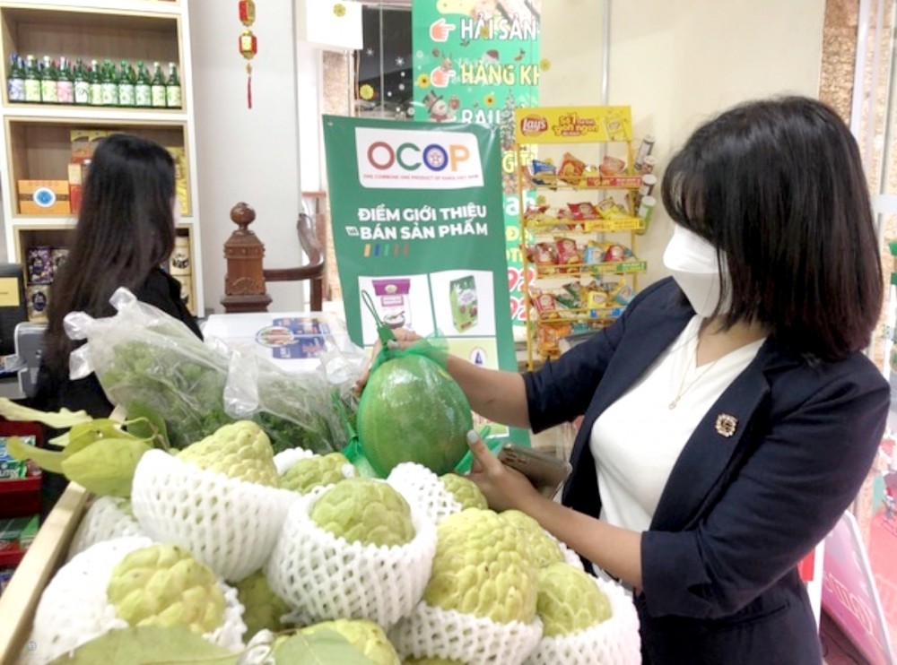 Thành phố Hà Nội đã mở trên 50 điểm giới thiệu và bán sản phẩm OCOP.
